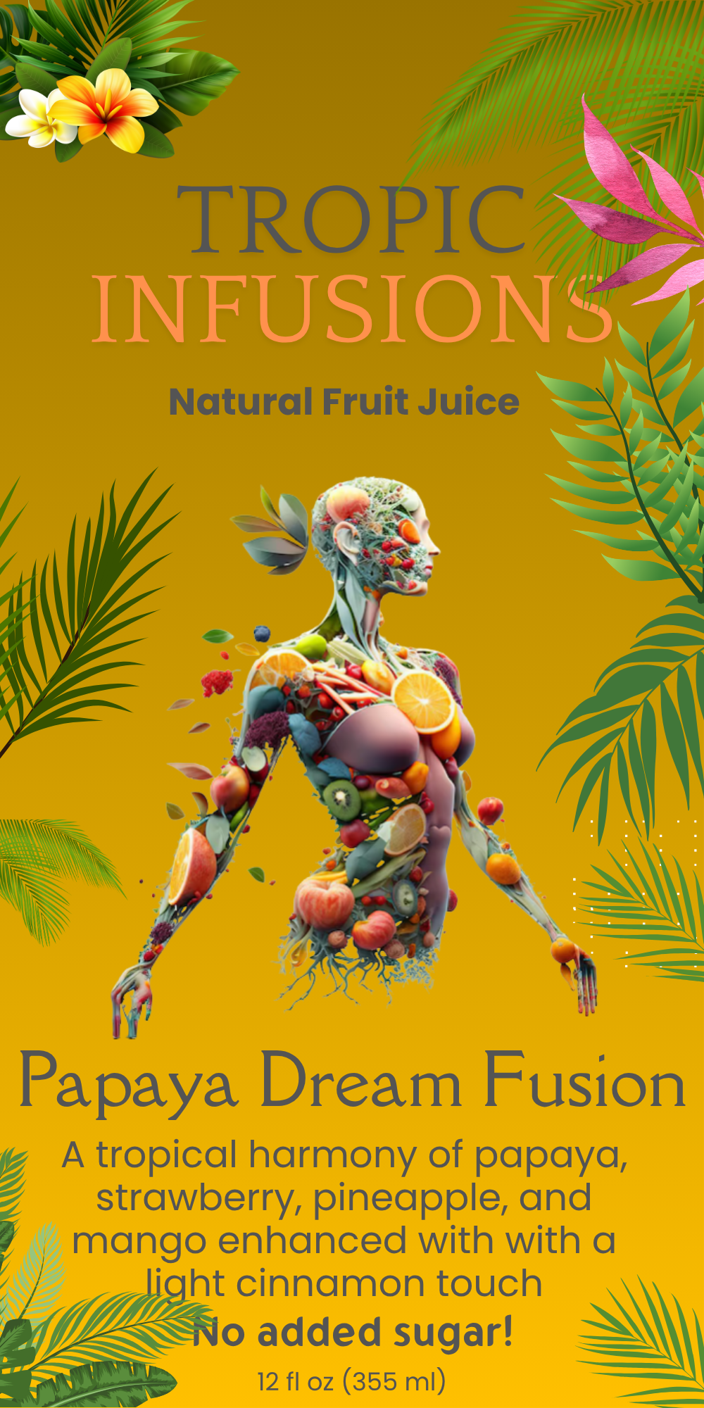 Papaya Dream Fusion Label